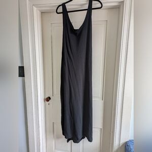 Vintage Donna Karan Black, Sleeveless,  Unique Wrap Dress-L